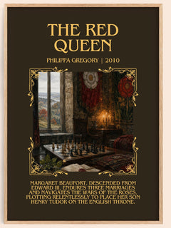 The Red Queen Minimalist Book Poster by Philippa Gregory – image 1