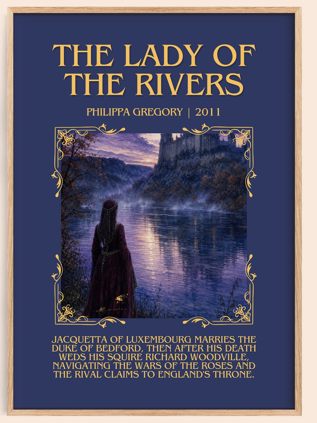 The Lady of the Rivers Minimalist Book Poster by Philippa Gregory – book poster