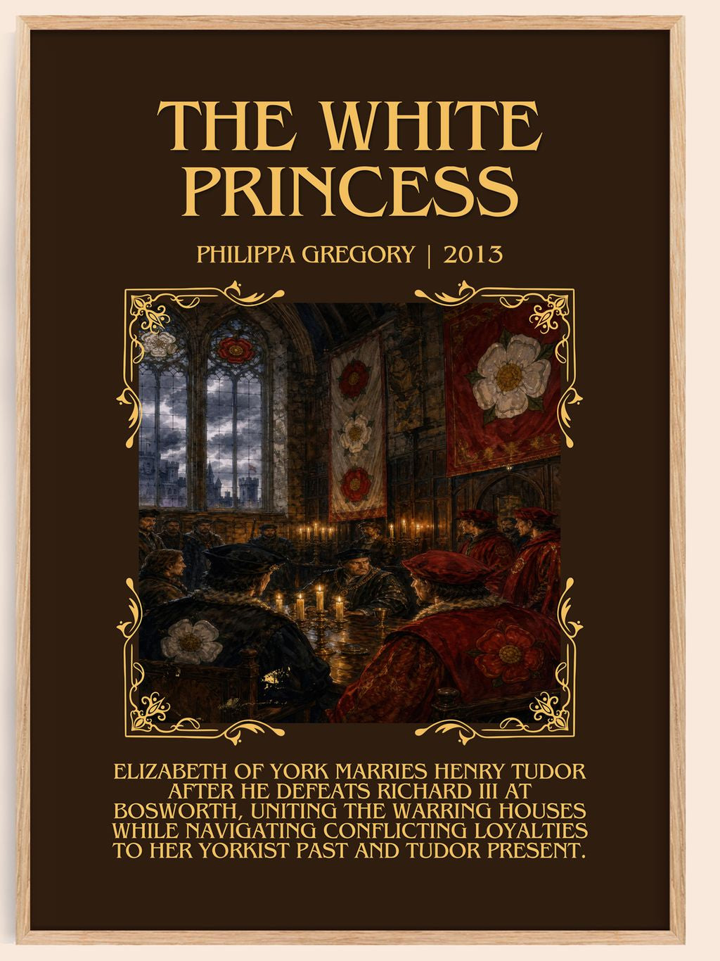 The White Princess Minimalist Book Poster by Philippa Gregory – book poster