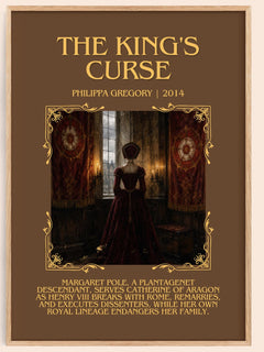 The King's Curse Minimalist Book Poster by Philippa Gregory – image 1