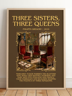 Three Sisters, Three Queens Minimalist Book Poster by Philippa Gregory – image 2