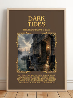 Dark Tides Minimalist Book Poster by Philippa Gregory – image 2