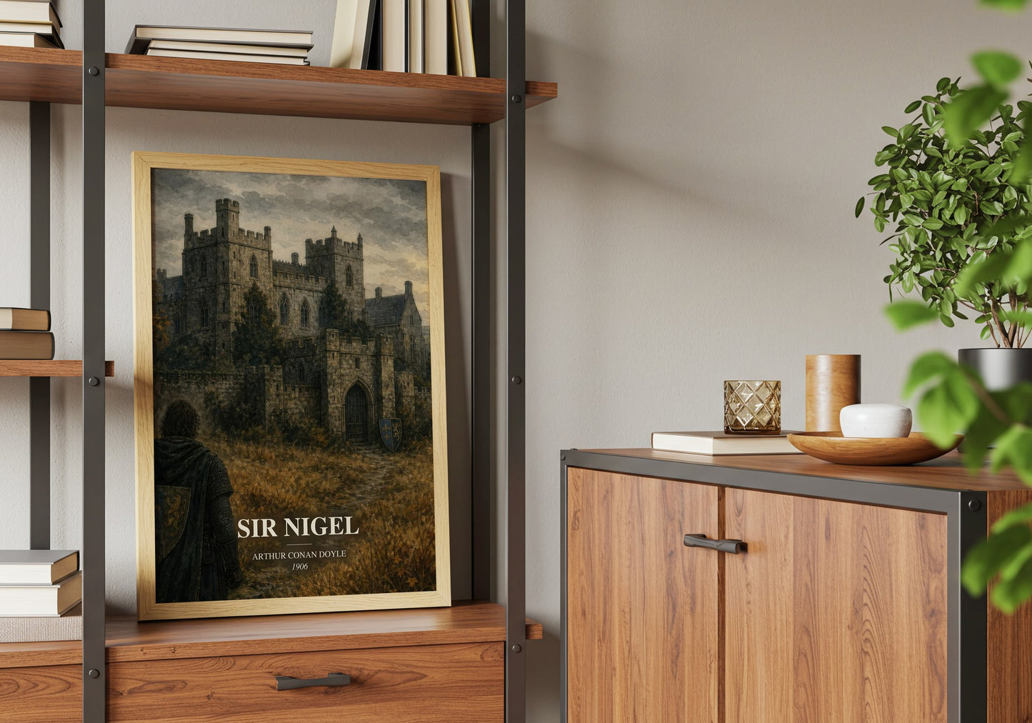 Sir Nigel book watercolour illustration paper finish options – matte satin gloss