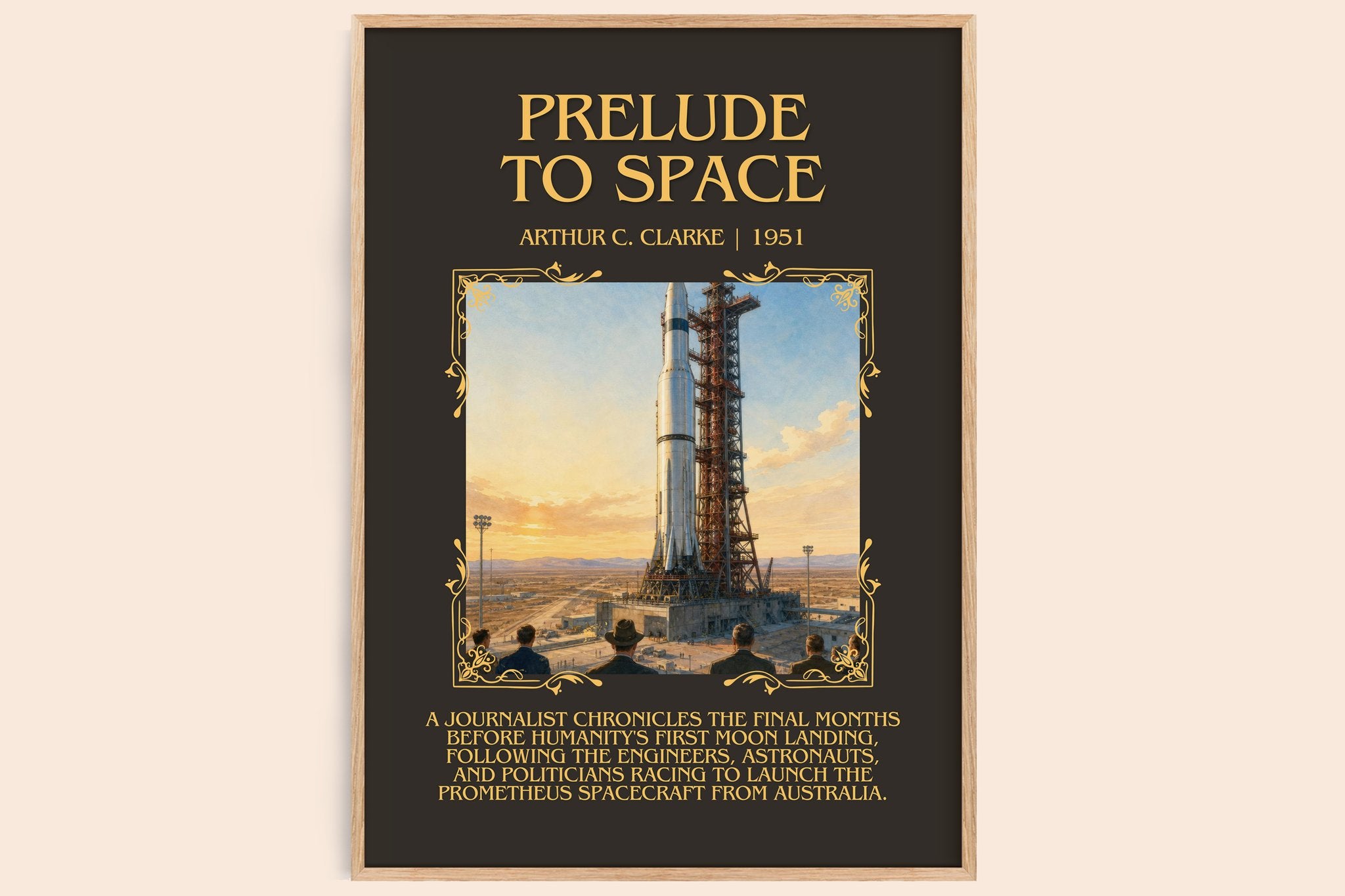 Prelude to Space Minimalist Book Poster by Arthur C. Clarke