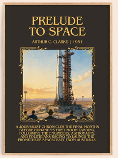 Prelude to Space Minimalist Book Poster by Arthur C. Clarke – image 1