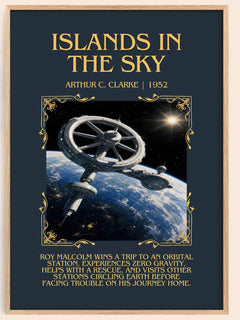 Islands in the Sky Minimalist Book Poster by Arthur C. Clarke – image 1