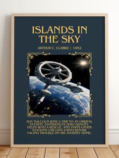 Islands in the Sky Minimalist Book Poster by Arthur C. Clarke – image 2