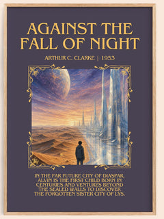 Against the Fall of Night Minimalist Book Poster by Arthur C. Clarke – image 1
