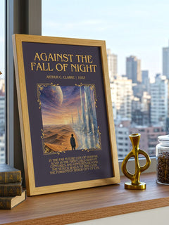 Against the Fall of Night Minimalist Book Poster by Arthur C. Clarke – image 3