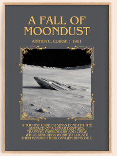A Fall of Moondust Minimalist Book Poster by Arthur C. Clarke – image 1