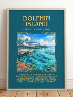 Dolphin Island Minimalist Book Poster by Arthur C. Clarke – image 2
