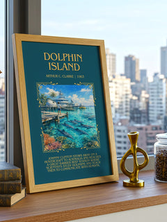 Dolphin Island Minimalist Book Poster by Arthur C. Clarke – image 3