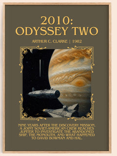 2010: Odyssey Two Minimalist Book Poster by Arthur C. Clarke – image 1