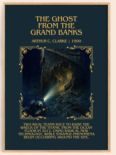 Ghost from the Grand Banks Minimalist Book Poster by Arthur C. Clarke – image 1