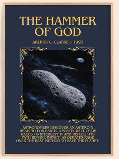 The Hammer of God Minimalist Book Poster by Arthur C. Clarke – image 1