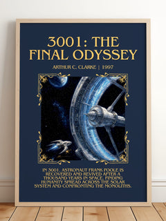 3001: The Final Odyssey Minimalist Book Poster by Arthur C. Clarke – image 2
