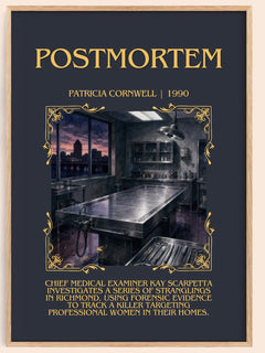 Postmortem Minimalist Book Poster by Patricia Cornwell – image 1