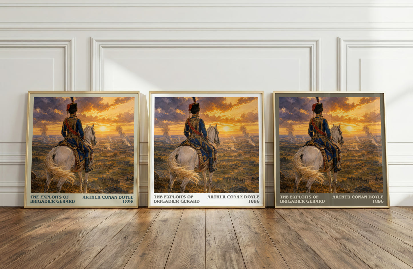 The Exploits Of Brigadier Gerard literary art print colour and style options – Arthur Conan Doyle book art