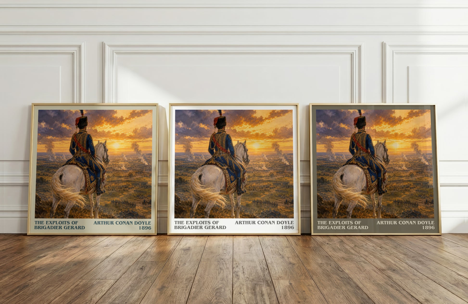 The Exploits Of Brigadier Gerard literary art print colour and style options – Arthur Conan Doyle book art