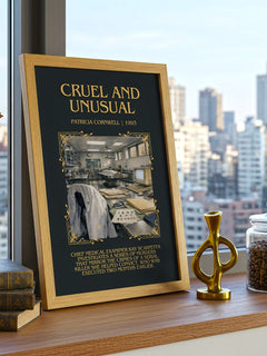 Cruel and Unusual Minimalist Book Poster by Patricia Cornwell – image 3