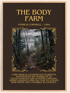 The Body Farm Minimalist Book Poster by Patricia Cornwell – image 1