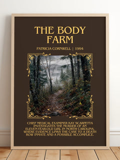 The Body Farm Minimalist Book Poster by Patricia Cornwell – image 2
