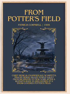 From Potter's Field Minimalist Book Poster by Patricia Cornwell – image 1