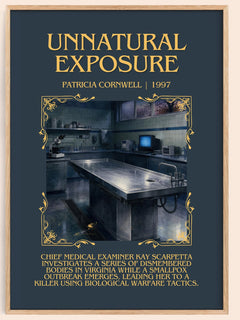 Unnatural Exposure Minimalist Book Poster by Patricia Cornwell – image 1