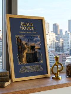 Black Notice Minimalist Book Poster by Patricia Cornwell – image 3