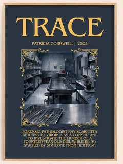 Trace Minimalist Book Poster by Patricia Cornwell – image 1