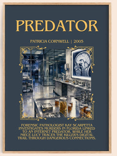 Predator Minimalist Book Poster by Patricia Cornwell – image 1