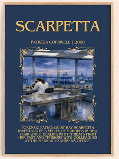 Scarpetta Minimalist Book Poster by Patricia Cornwell – image 1