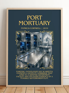 Port Mortuary Minimalist Book Poster by Patricia Cornwell – image 2