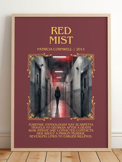Red Mist Minimalist Book Poster by Patricia Cornwell – image 2