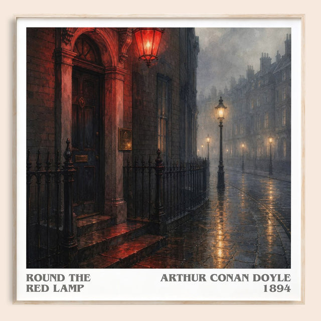 Round The Red Lamp Literary Art Print by Arthur Conan Doyle