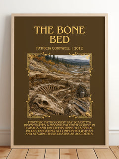 The Bone Bed Minimalist Book Poster by Patricia Cornwell – image 2