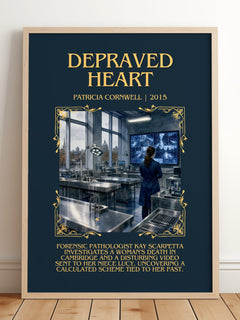 Depraved Heart Minimalist Book Poster by Patricia Cornwell – image 2