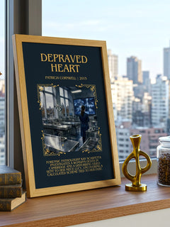 Depraved Heart Minimalist Book Poster by Patricia Cornwell – image 3