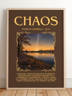 Chaos Minimalist Book Poster by Patricia Cornwell – image 2