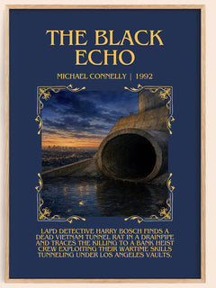 The Black Echo Minimalist Book Poster by Michael Connelly – image 1