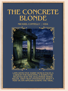 The Concrete Blonde Minimalist Book Poster by Michael Connelly – image 1