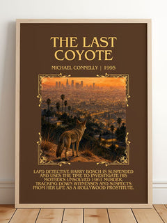 The Last Coyote Minimalist Book Poster by Michael Connelly – image 2