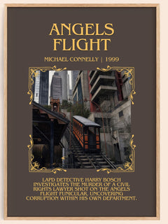 Angels Flight Minimalist Book Poster by Michael Connelly – image 1