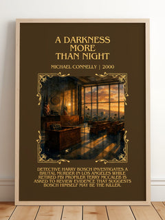 A Darkness More Than Night Minimalist Book Poster by Michael Connelly – image 2