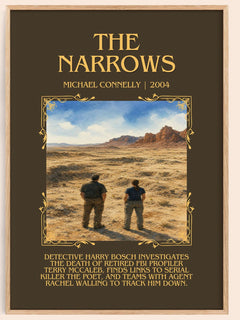 The Narrows Minimalist Book Poster by Michael Connelly – image 1