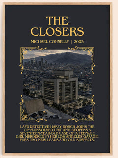 The Closers Minimalist Book Poster by Michael Connelly – image 1