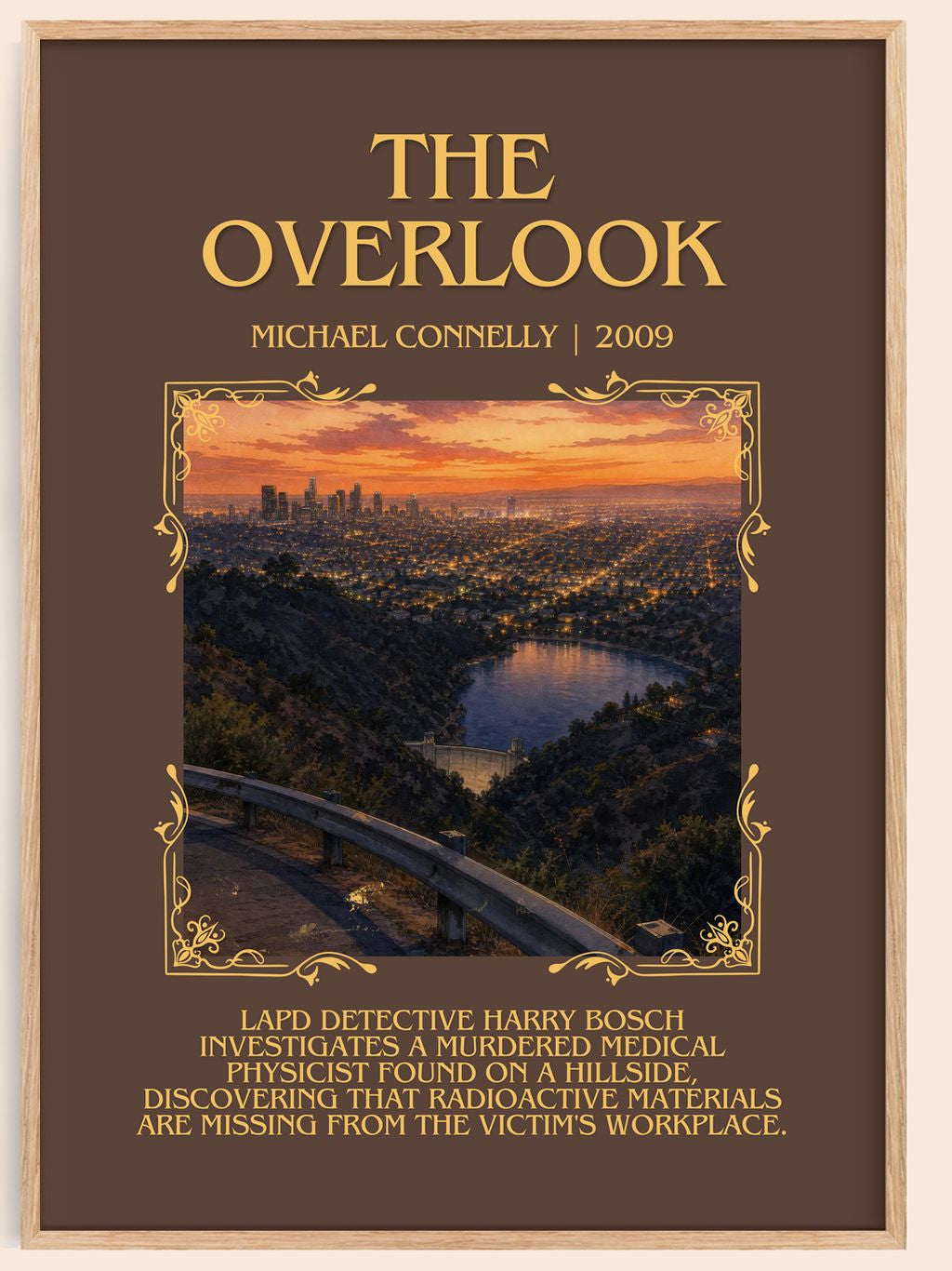 The Overlook Minimalist Book Poster by Michael Connelly – book poster