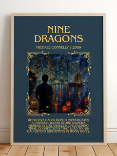 Nine Dragons Minimalist Book Poster by Michael Connelly – image 2