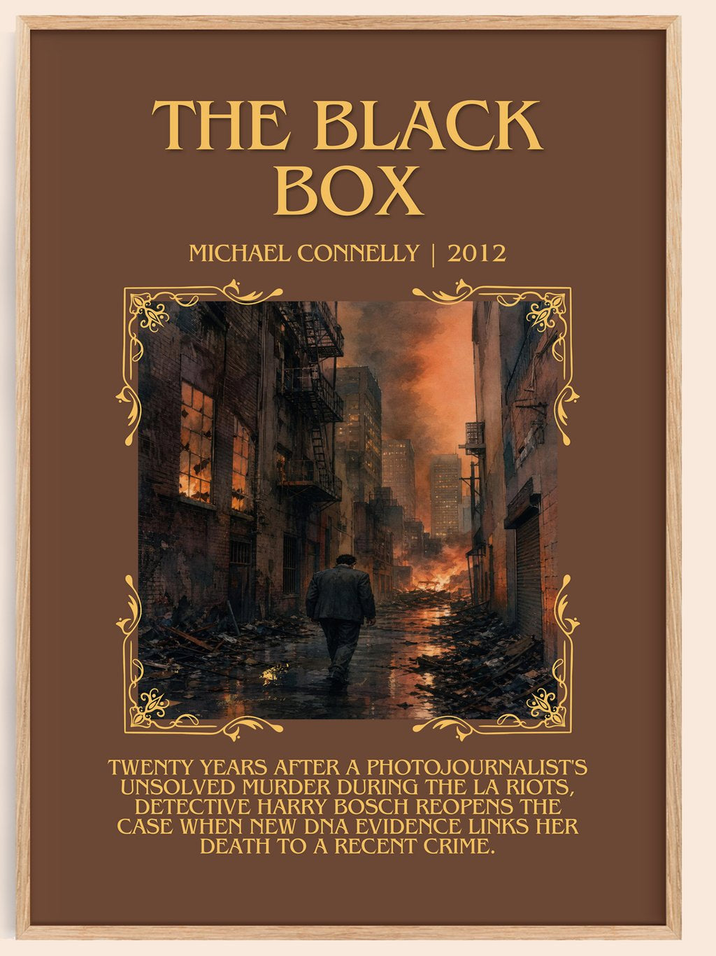 The Black Box Minimalist Book Poster by Michael Connelly – book poster