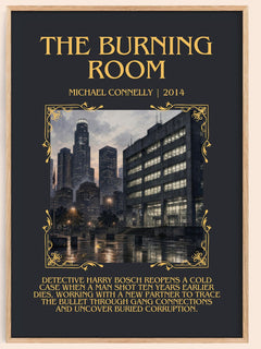 The Burning Room Minimalist Book Poster by Michael Connelly – image 1